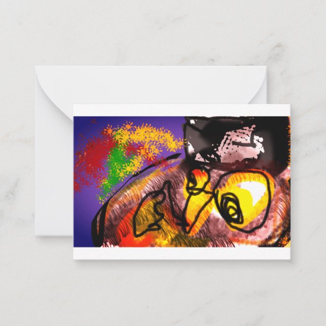 Cartão De Notas Mosca de outono (Frente)