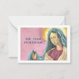 Cartão De Notas Mother Mary prayer card