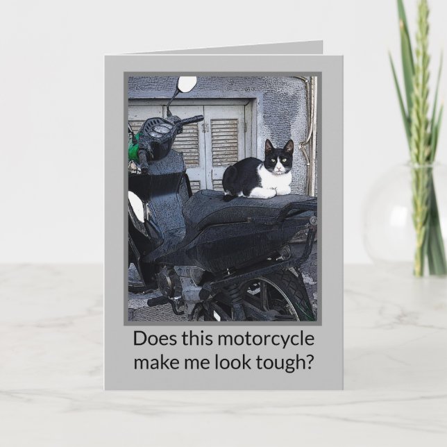 CARTÃO DE NOTAS MOTOCICLO CAT/HUMOR (Frente)