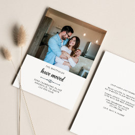 Cartão De Notas Movemos A Placa Mover Mudança De Endereço Da Famíl