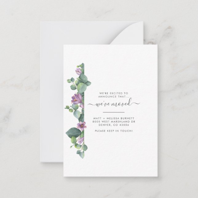 Cartão De Notas Movimentamos Eucalyptus Botanical Move (Frente)