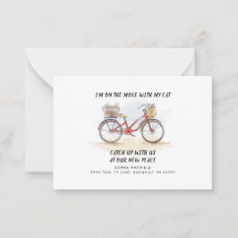 Cartão De Notas Movimentamos o lançamento de mudança de orçamento