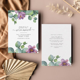 Cartão De Notas Mudamos de endereço para Greenery Eucalyptus