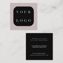 Muito Obrigado Moderno Logotipo De Chic Elegante