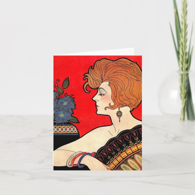 Cartão De Notas Mulher 1925 (Frente)