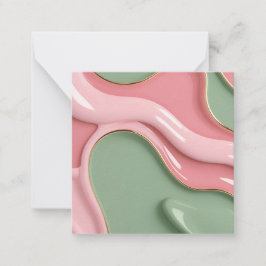 Cartão de notas multiuso com gráfico estiloso