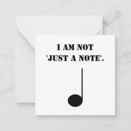 Cartão De Notas Música Divertida Não É Apenas Uma