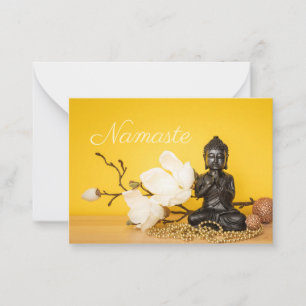 Cartão De Notas Namaste Buddha
