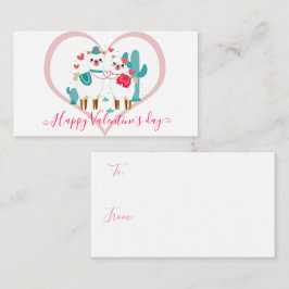 Cartão De Notas Namorados Llama Llove Kids