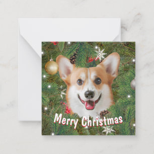 Cartão De Notas Natal Corgi