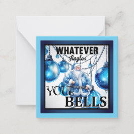 Cartão De Notas Natal Divertido Retrô