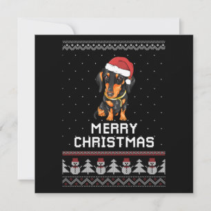 Cartão De Notas Natal do Dachshund