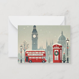 Cartão De Notas Natal em Londres | Big Ben e Londres Festivo