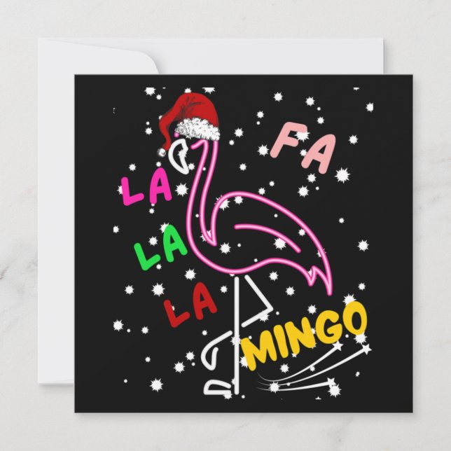 Cartão De Notas Natal Fa la la la mingo Essencial (Frente)