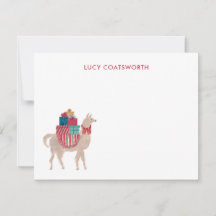 Natal Llama Personalizado Boho Trabalho de arte