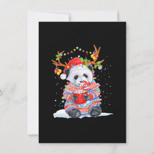 Cartão De Notas Natal Panda