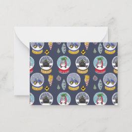 Cartão De Notas Natal rural