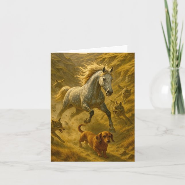 Cartão De Notas Nellie & Charlie Small, placa de nota dobrada de 4 (Frente)