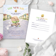 New Kid On The Block Diaper Raffle Card