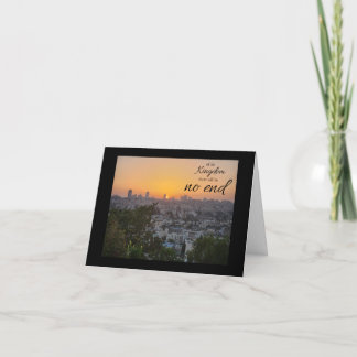 Cartão De Notas No End to His Kingdom Folded Note Card