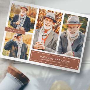 Cartão De Notas No Loving Memory Modern Color Photo (Adorando Memó