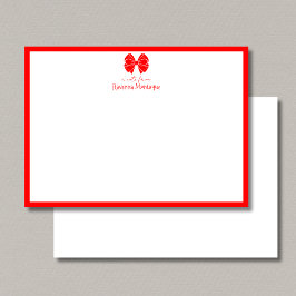 Cartão De Notas Nome Borda Arco Neon Vermelho Tendência Casamento