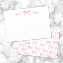 Nome com Laço Rosa Personalizado