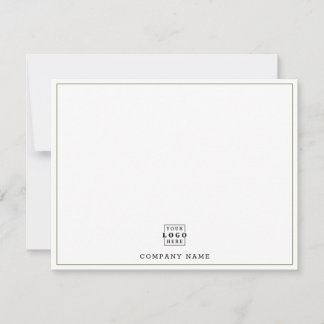 Cartão De Notas Nome da Empresa Logotipo Empresarial Personalizado