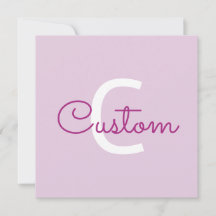 Nome do Script & Monograma | Magenta e Roxo Claro