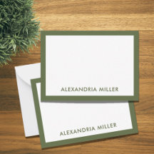 Nome Mínimo Moderno do Monograma - Olive