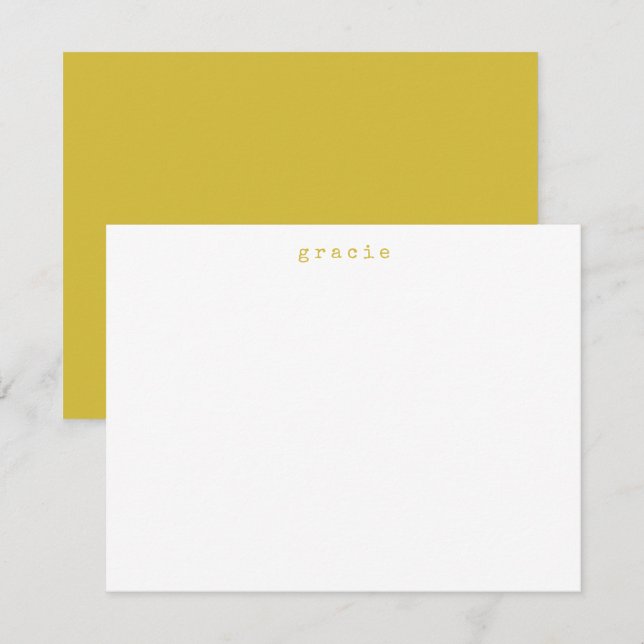 Cartão De Notas Nome Personalizado da Máquina de Digitalização Ret (Frente/Verso)