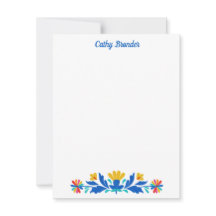 Nome Personalizado Floral do Padrão Folclórico Mex