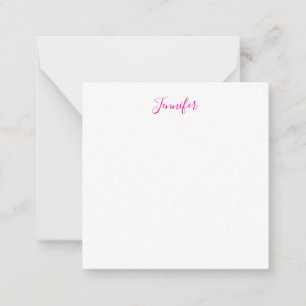 Cartão De Notas Nome simples minimalista moderno elegante profissi