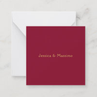 Nomes Profissionais Burgundy Gold Minimalistas Ten