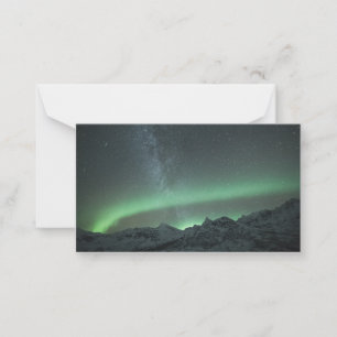 Cartão De Notas Norte Lights Noruega