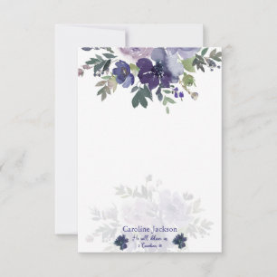Cartão De Notas Nos entregue aquarela floral personalizada