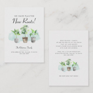 Cartão De Notas Nós movemos novas raízes movendo o lançamento