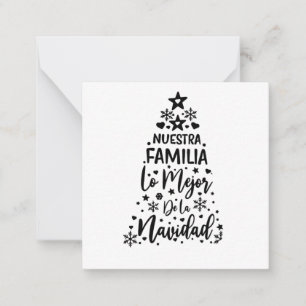 Cartão De Notas Nossa Família O Melhor Do Natal
