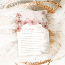 Cartão De Notas Nossa Pequena Borboleta Rosa Meninas Rosa Trivia d