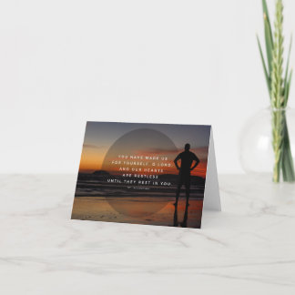 Cartão De Notas Nossos Corações São Inquietos - Ruas.