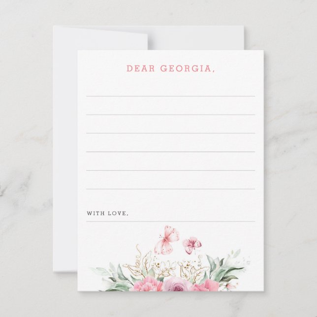 Cartão De Notas Nota de festa de aniversário ou Mensagem para Cáps (Frente)