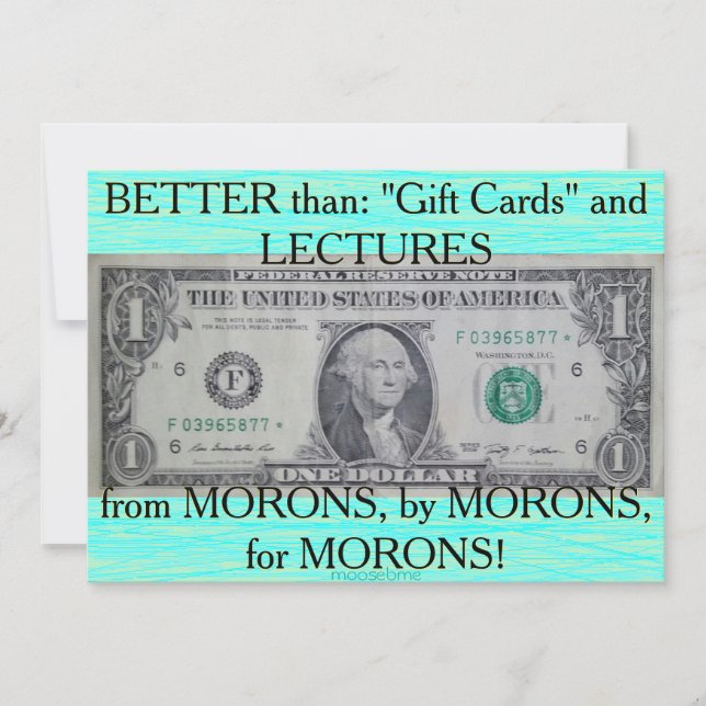 Cartão De Notas Nota sobre Estrela de Um Dólar dos EUA (Frente)