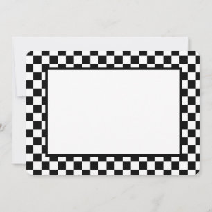 Cartão De Notas Nota - Verificadores Preto e Branco
