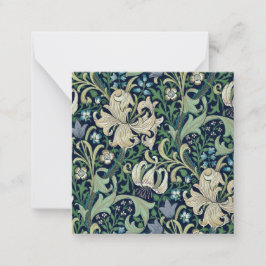 CARTÃO DE NOTAS NOTA: WILLIAM MORRIS: HONEYSUCKLE