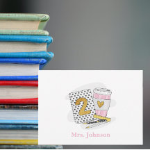 Notebook branco de segundo grau professor café pré