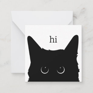 Cartão De Notas Notecard Black Cat (Placa de Vazio)