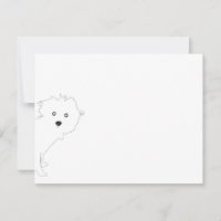 Notecard Branco-Flat-Pup Bonito