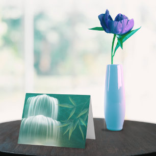Cartão De Notas Notecard de cachoeira de Zen pacífica