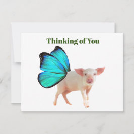 Cartão De Notas Notecard do Dia Nacional dos Porcos