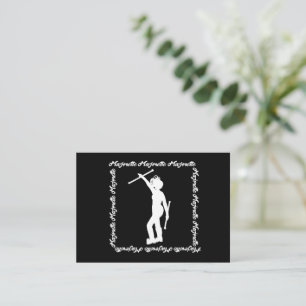Cartão De Notas Notecard Majorette Twirler #3 ( Preto Branco )